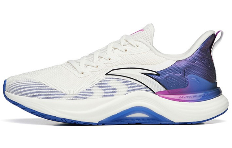 Anta 2.5 Breathable Lightweight Low-Top Running Shoes Men's White Purple