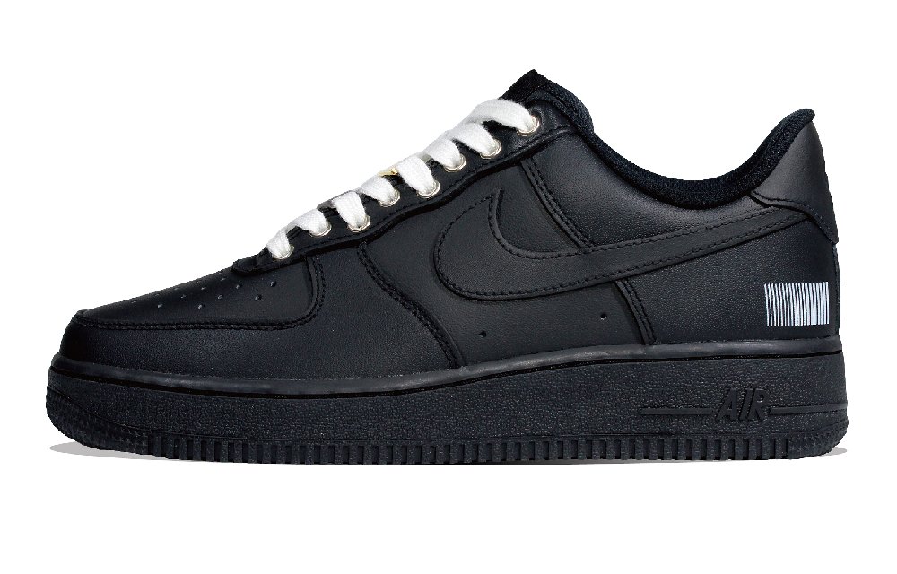 Nike Air Force 1 Slip Resistant Low Top Skateboard Shoes Unisex Black