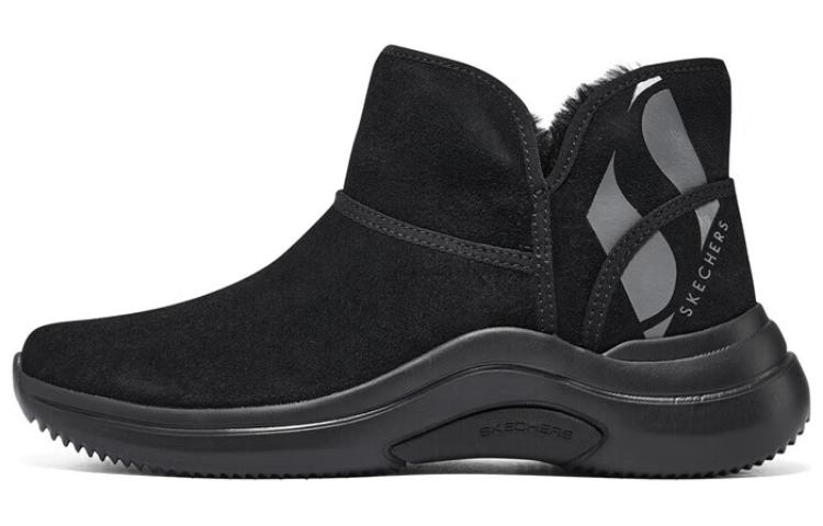Skechers Short Snow Boots Women's Black