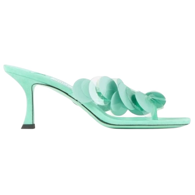 Jimmy Choo Flip Flops 7cm Women's Aqua Green