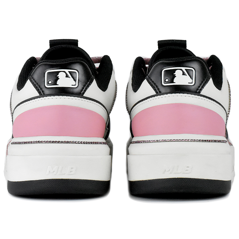 MLB Chunky Liner Low Top Skateboard Shoes Unisex White Pink