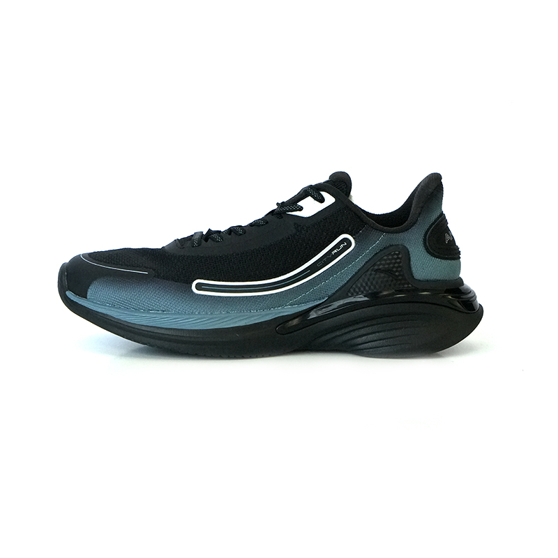 Anta Cushioning Anti-Slip And Wear-Resistant Low-Top Running Shoes Men's Black Blue Silver