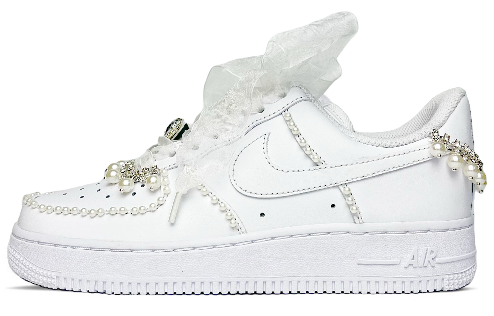 Nike Air Force 1 Low-Top Skateboard Shoes Women's White