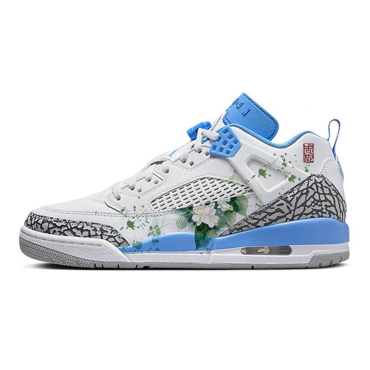 JORDAN Spizike Vintage Basketball Shoes Men's Low top Blue/White