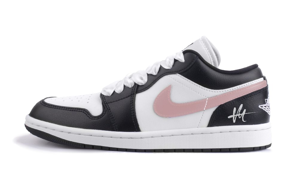 Jordan Air Jordan 1 Low Top Vintage Basketball Shoes Unisex Pink