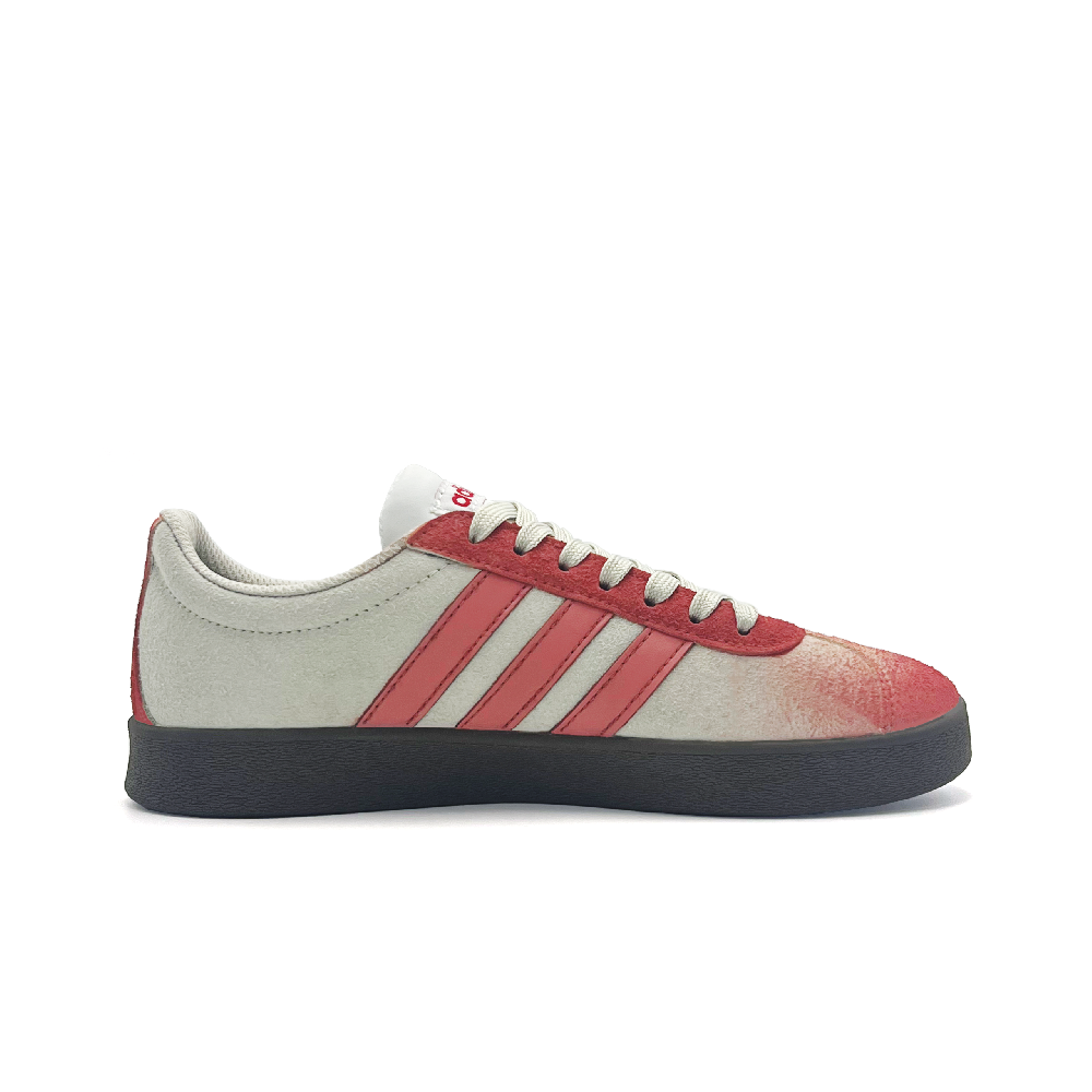 Adidas Neo VL Court Lifestyle Pink Dust Sand Low Top Skateboard Shoes Unisex Beige Red