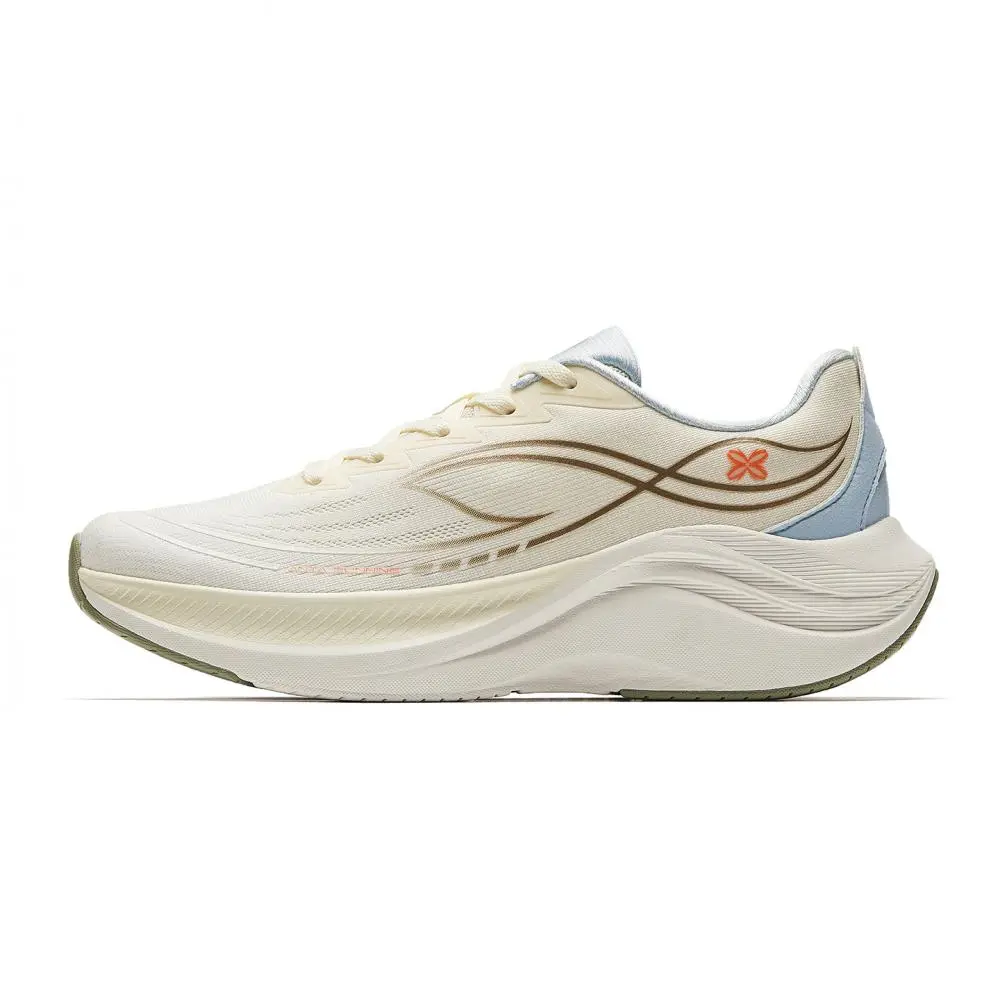 ANTA Leaf 6.0 Running Shoes Women's Low top Ivory White/Light Beige White/Sky Blue 1