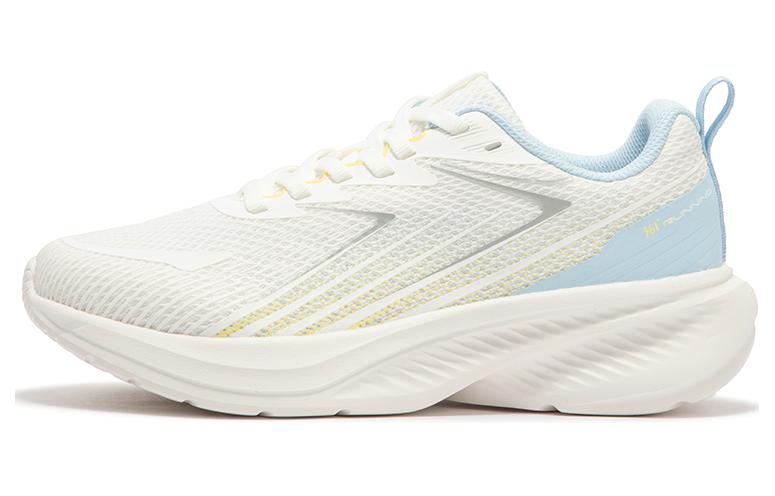 361° Cushioning Lightweight Low-Top Running Shoes Women's White Blue Yellow