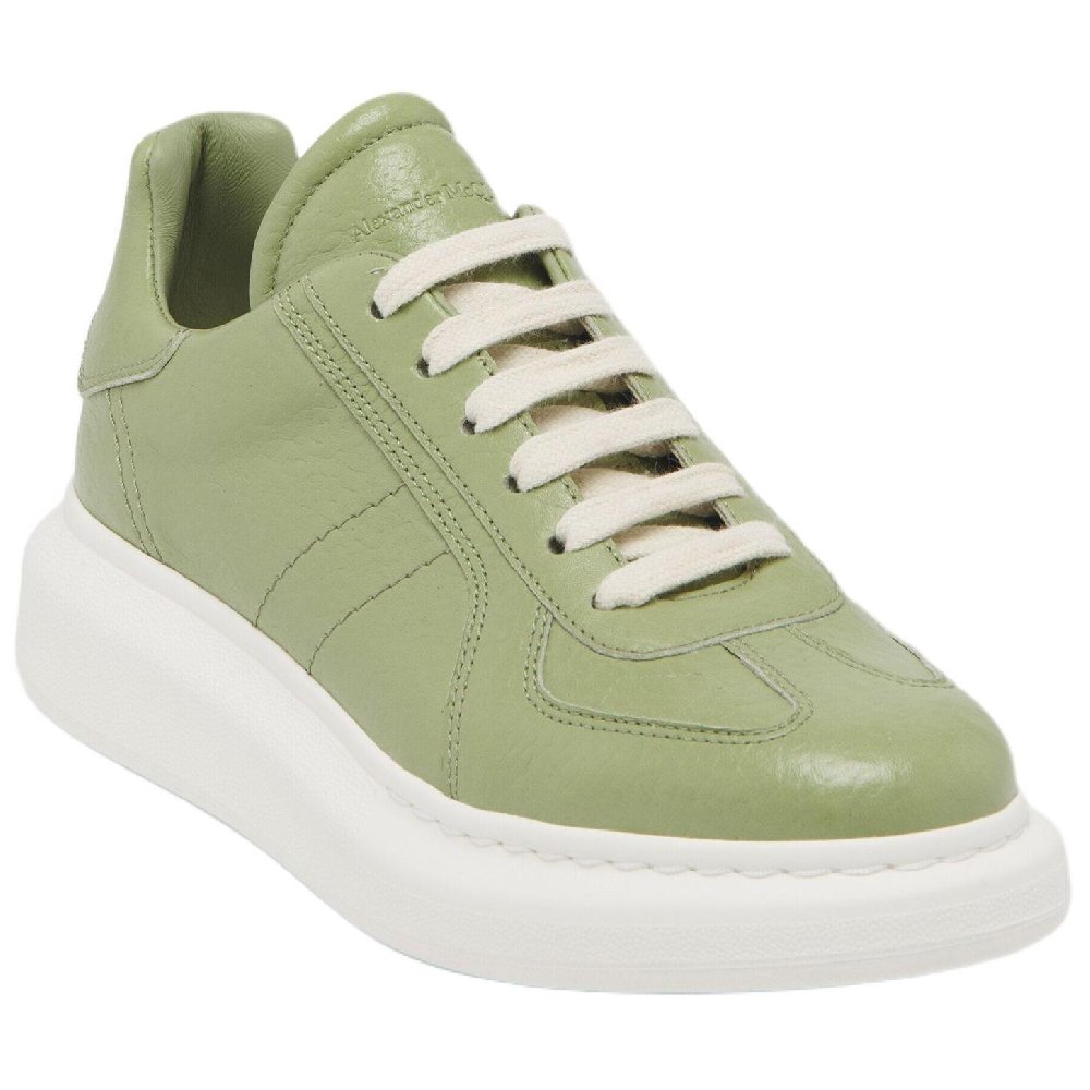 Alexander McQueen Oversized Low Top Casual Shoes Women's Olive