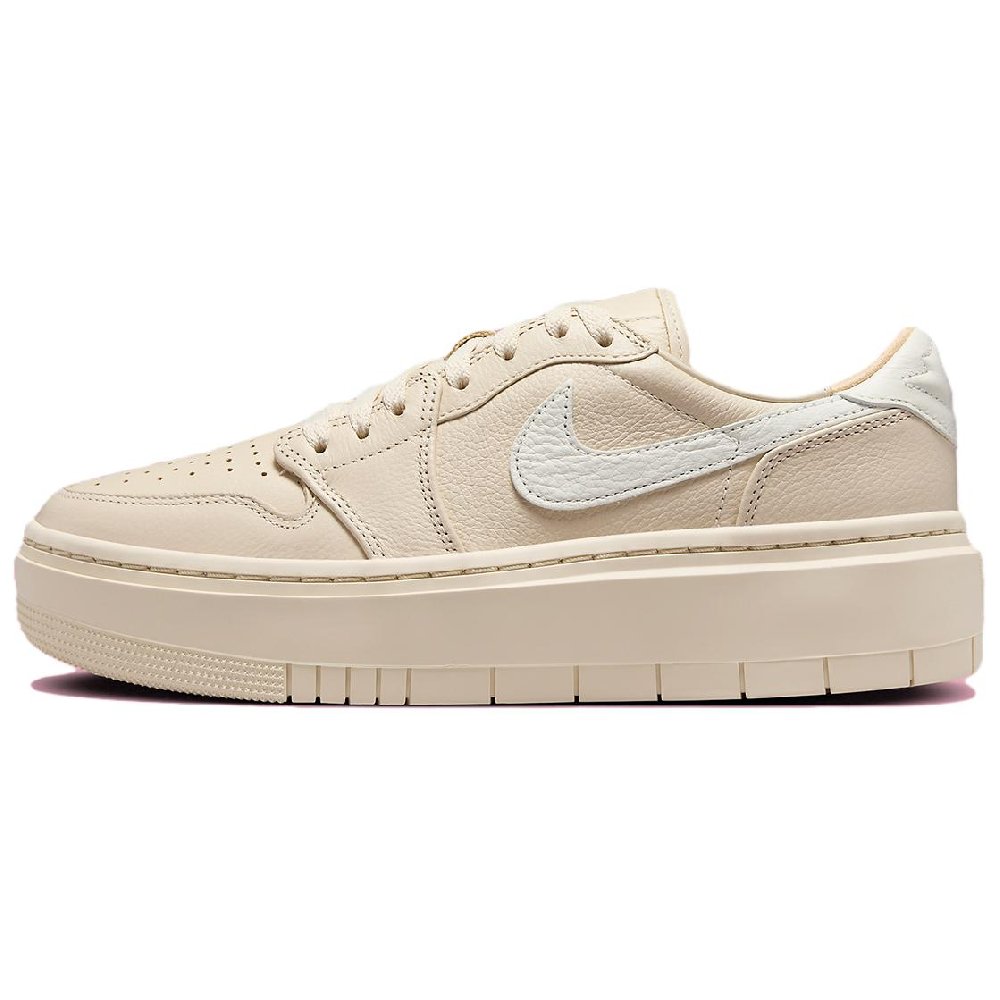 Jordan Air Jordan 1 Cushioning Anti-Slip And Wear-Resistant Low-Top Vintage Basketball Shoes Women's Ecru