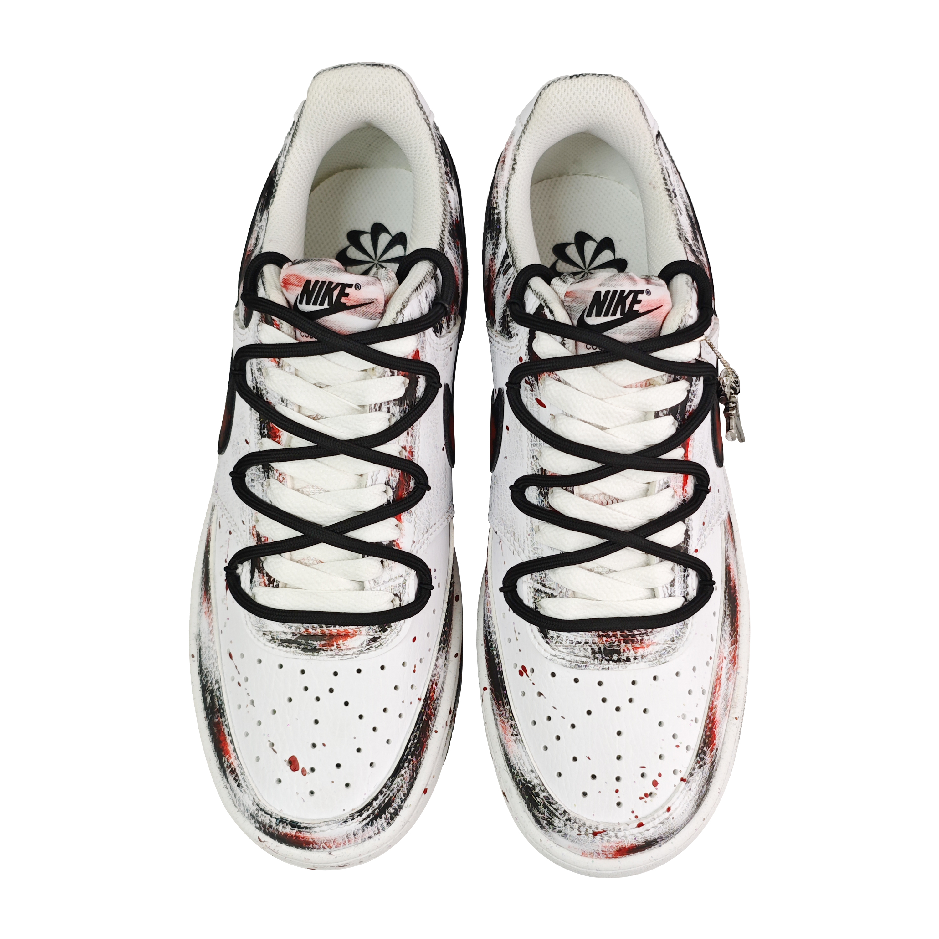 Nike Court Vision 1 Anti Slip Wear Resistant Low Top Skateboard Shoes Men's Black White Red купить в интернет-магазине Yoocart с быстрой доставкой по России.