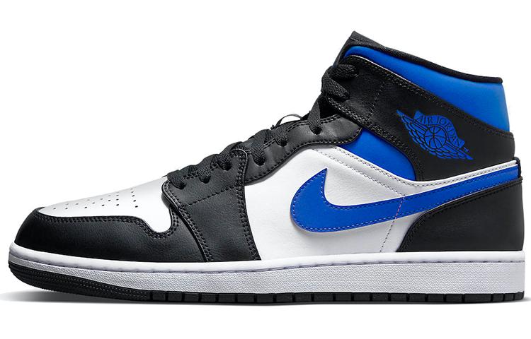 Jordan 1 Mid 'White Black Racer Blue'