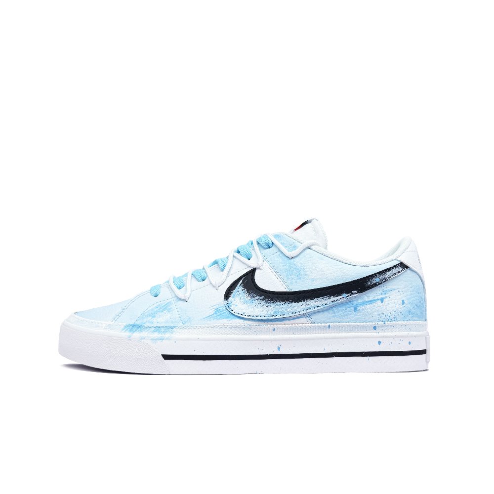 Nike Court Legacy Zero Cooling Sensation Abrasion Resistant Low Top Skateboard Shoes Unisex Blue