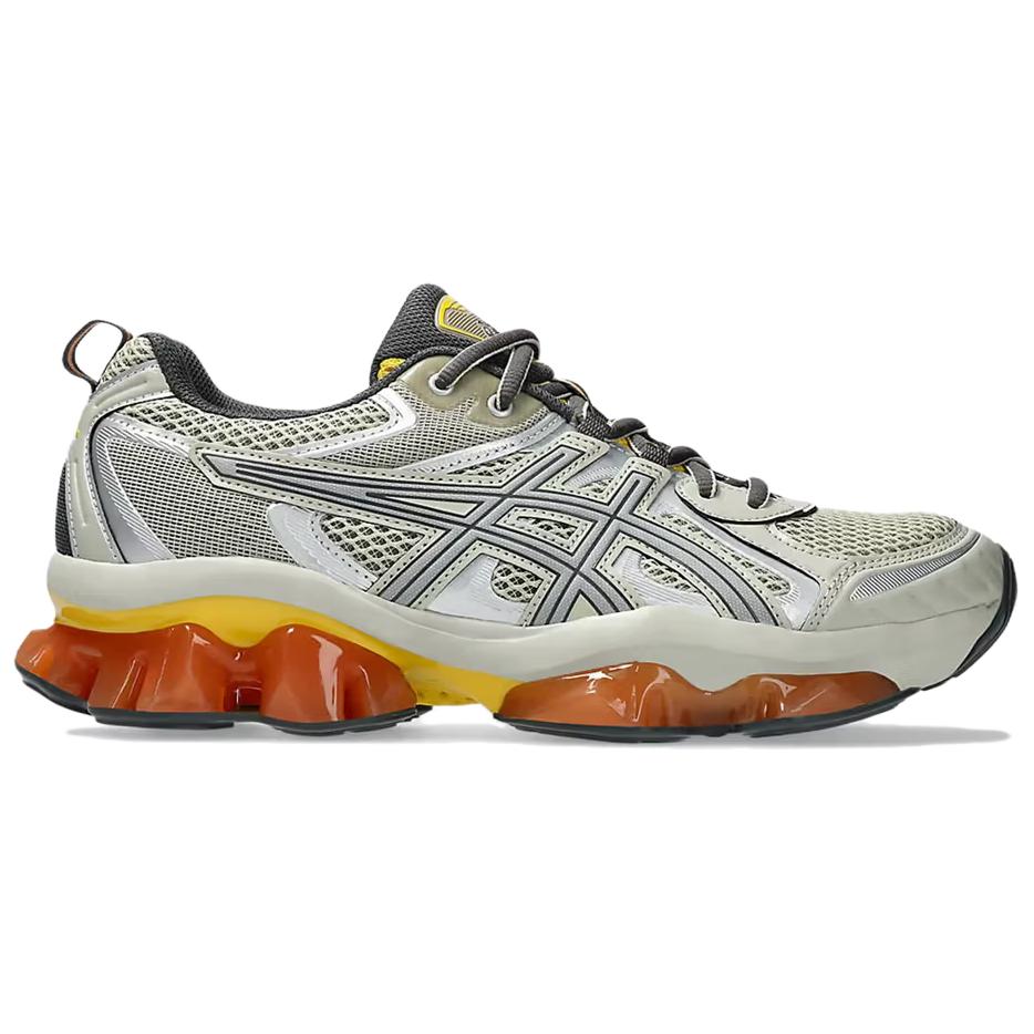 Asics GEL Quantum Kinetic Abrasion Resistant Low top Running Shoes Unisex Silver Gray