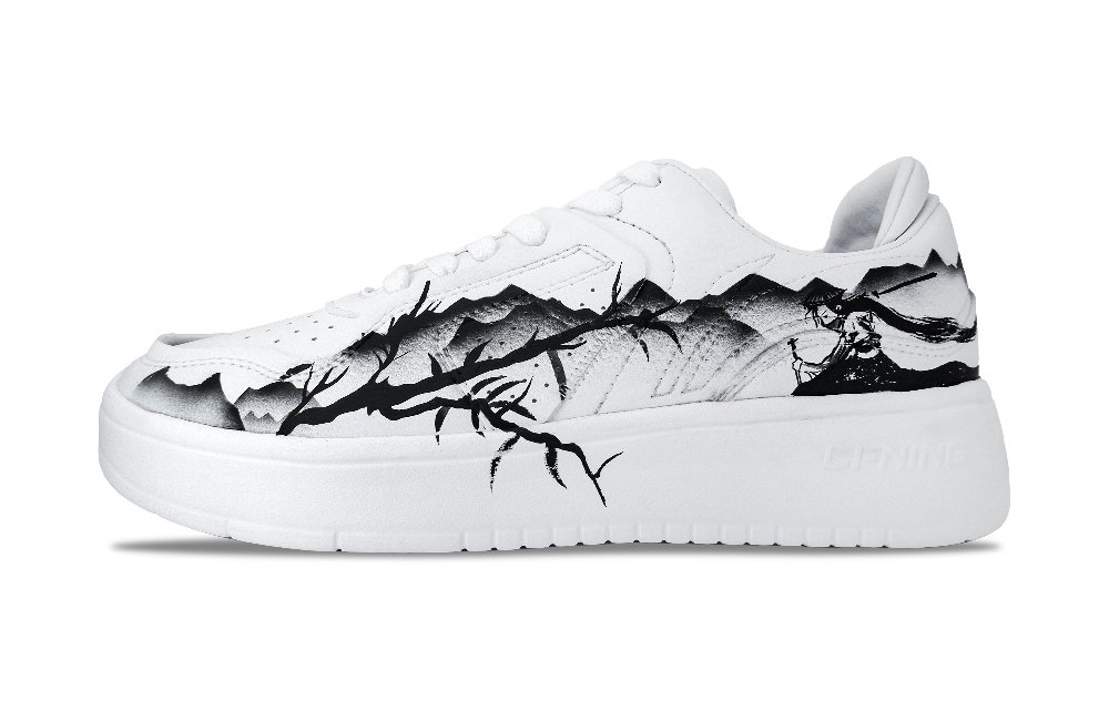 LiNing Children Of The Jianghu Warm Slip-Resistant Low-Top Skateboard Shoes Men's White