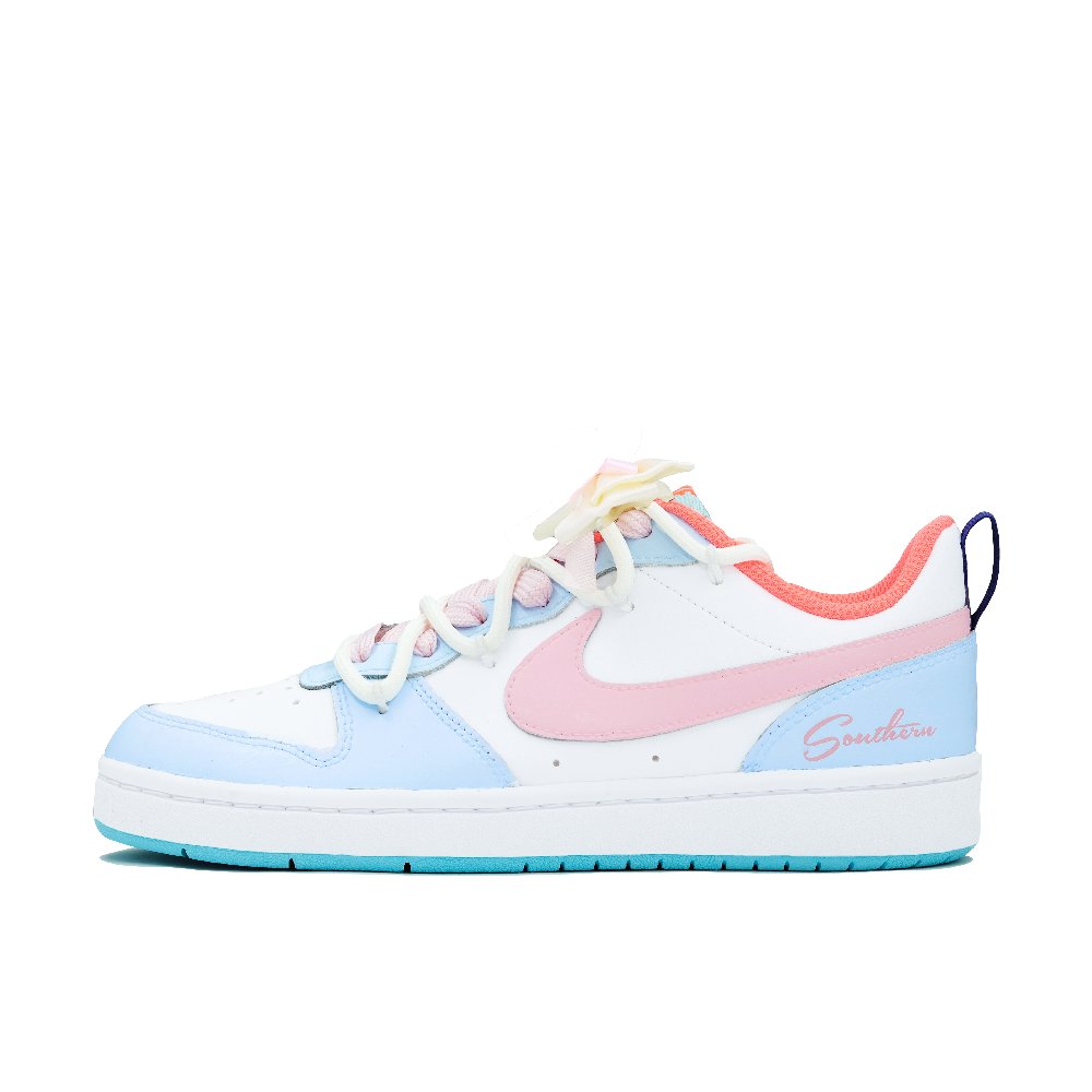 Nike Court Borough Whale Heart Dreamy Qi Non-slip Lightweight Low-Top Skateboard Shoes GS Blue