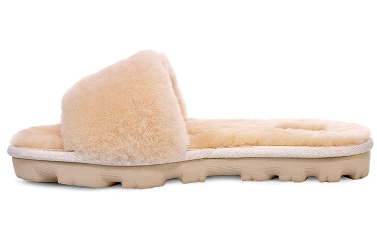 UGG Rubber Sole Slip Resistant Antibacterial Slide Slippers Women's Natural