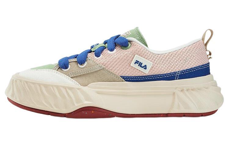 FILA Fosso Anti Slip Wear Resistant Low Top Canvas Shoes Women's Pink Green