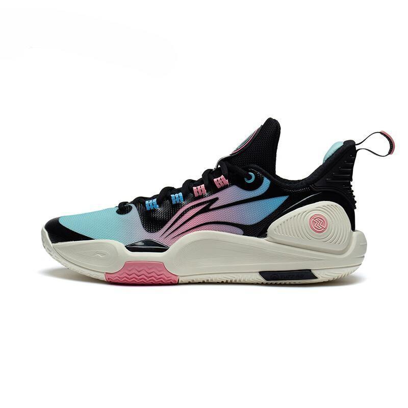 LiNing Speed 9 Cushioning Anti-Slip And Wear-Resistant Low-Top Basketball Shoes Blue Black