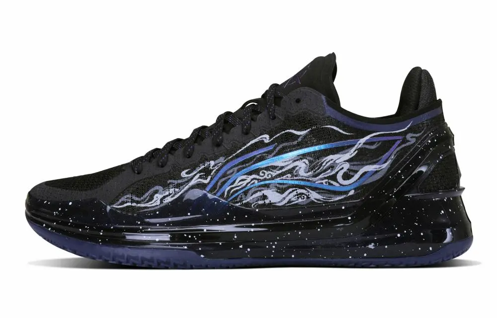 LiNing Blade 4V2 Cushioning Lightweight Rebound Low top BOOM Technology Basketball Shoes Men's Black