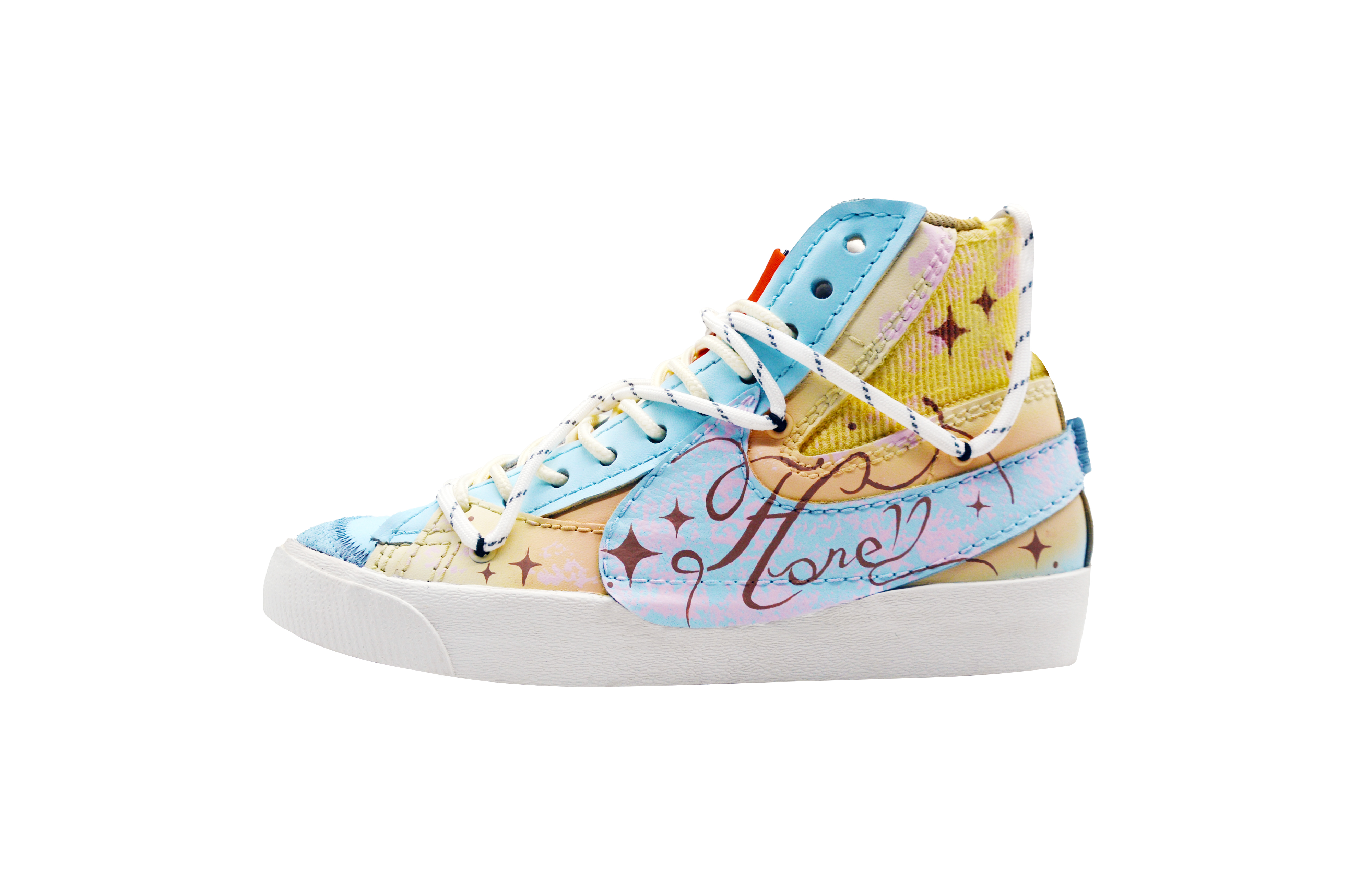 Nike Chinese Fashion Trend  Star Chain Love Slip Resistant Mid top Versatile Unisex