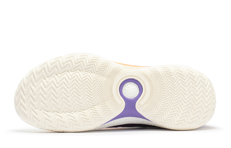 361° AG4 CQT Cushioning Anti-Slip And Wear-Resistant Mid-Top Basketball Shoes Men's White Orange