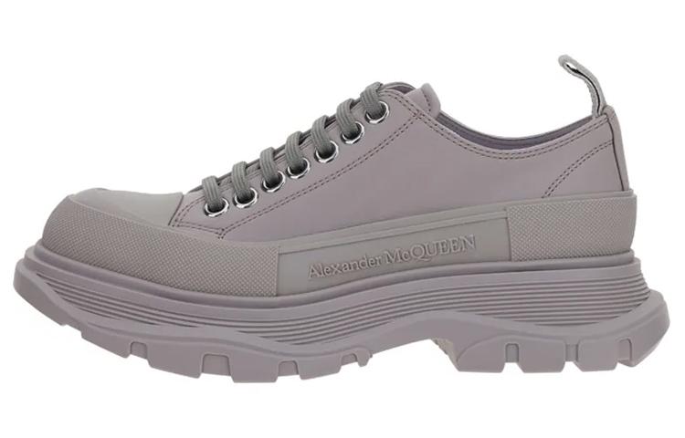 Alexander McQueen Tread Slick Low Lace Up Grey Women's
