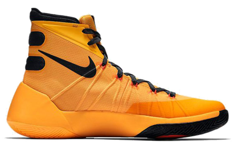 Nike Hyperdunk 2015 'Bruce Lee' Cushioning Anti-Slip And Wear-Resistant High-Top Basketball Shoes Unisex Yellow Black