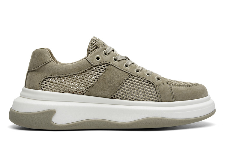 JEEP SPIRIT Slip Resistant Lightweight Height Increasing Low Top Skateboard Shoes Men's