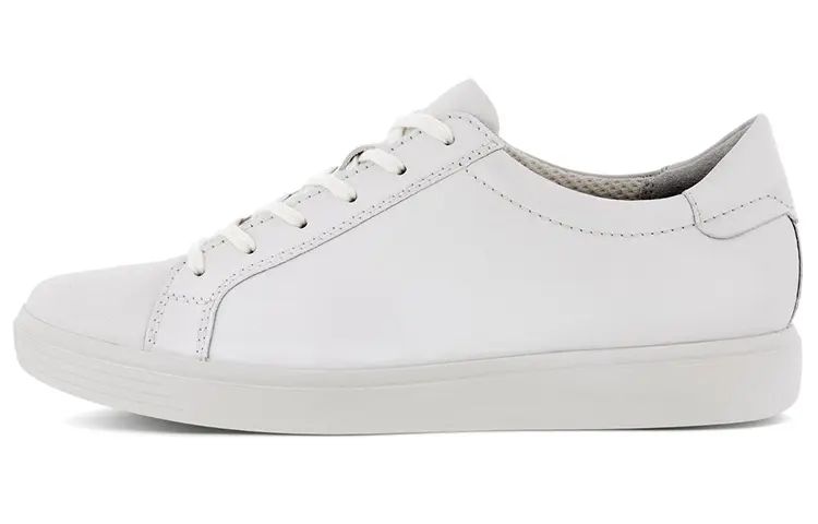 Ecco Soft Classic Stylish Skateboarding Shoes Women's White
