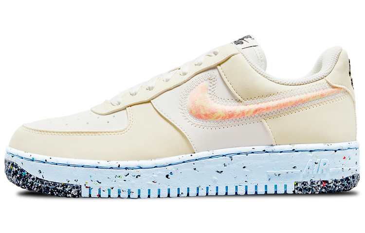 Nike Air Force 1 Low Crater Sail Total Orange Ice Blue Women's