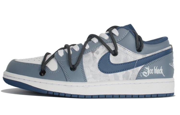 Jordan Air Jordan 1 Vintage Basketball Shoes Men Low Top Blue/White