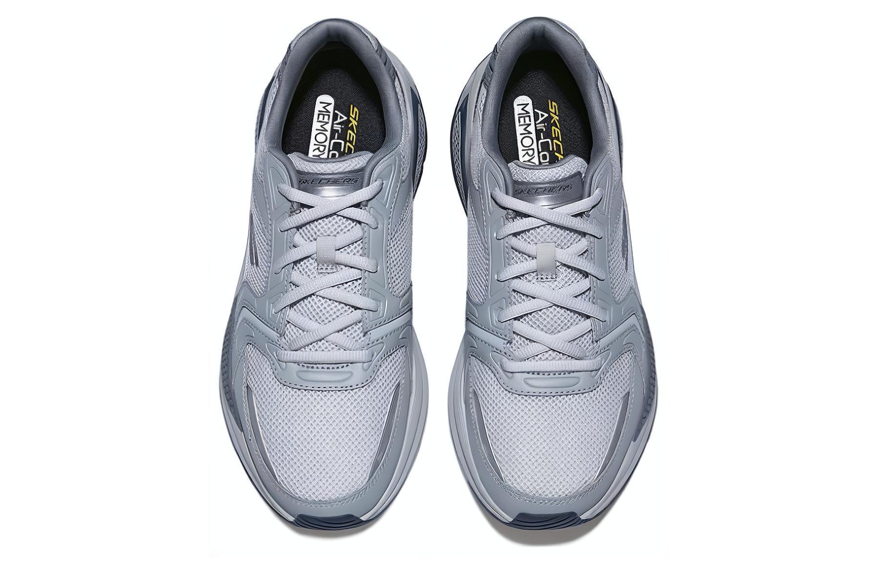 Skechers Cushioning Wear-Resistant Breathable Supportive Lightweight Rebound Low-Top Casual Shoes Men's Gray купить в интернет-магазине Yoocart с быстрой доставкой по России.