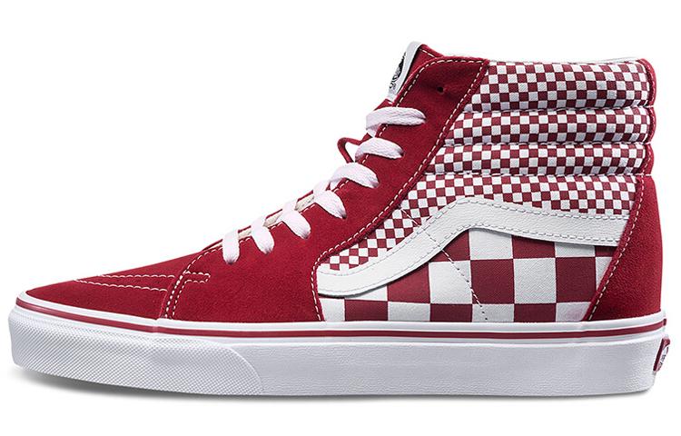 Vans SK8 Hi Red Mix Checker