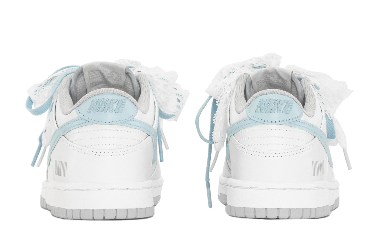 Nike Dunk Abrasion Resistant Breathable Low top Skateboard Shoes Women's Blue White купить в интернет-магазине Yoocart с быстрой доставкой по России.