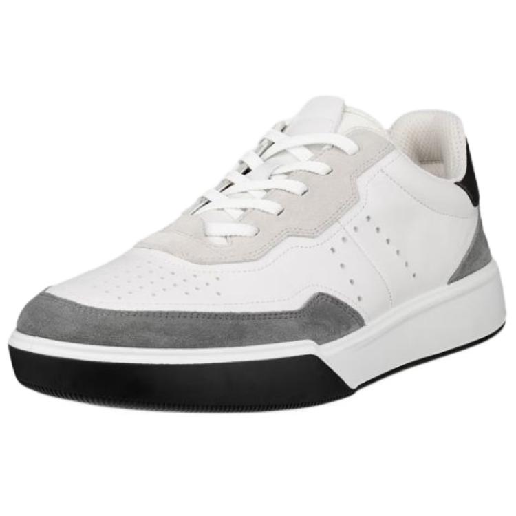 Ecco Street Court Low Top Casual Shoes Men's White