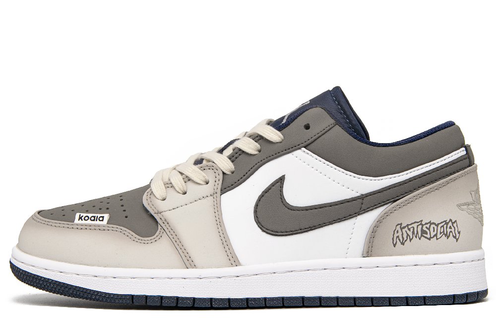 Jordan Air Jordan 1 Pioneer Anti-Slip Wear-Resistant Low-Top Vintage Basketball Shoes Men's White Brown