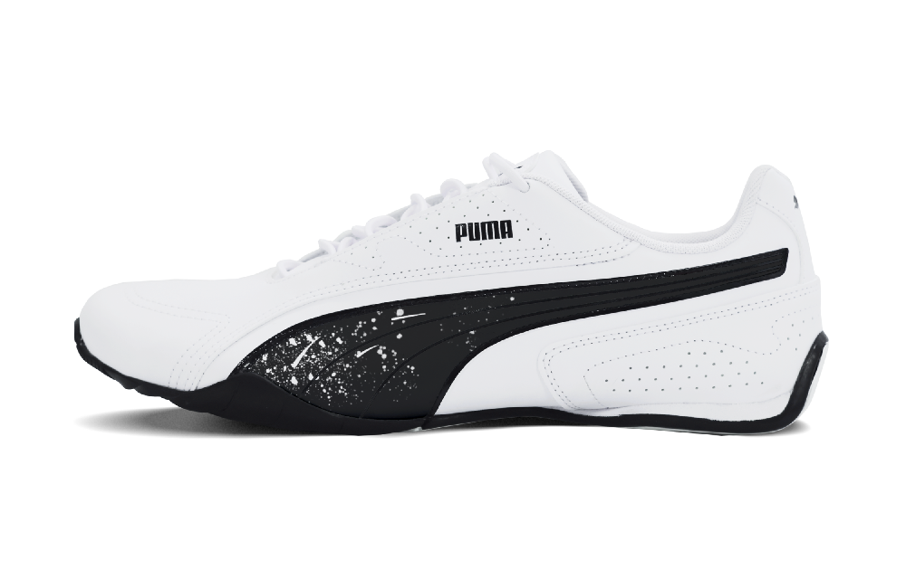PUMA Redon Bungee Infinity Walker Cushioning, Wear Resistant Low Top Cycling Shoes Unisex Black White