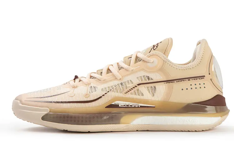 361° DVD SE Milk Tea Cushioning Anti-Slip Wear-Resistant Breathability Low-Top Basketball Shoes Men's Dune White