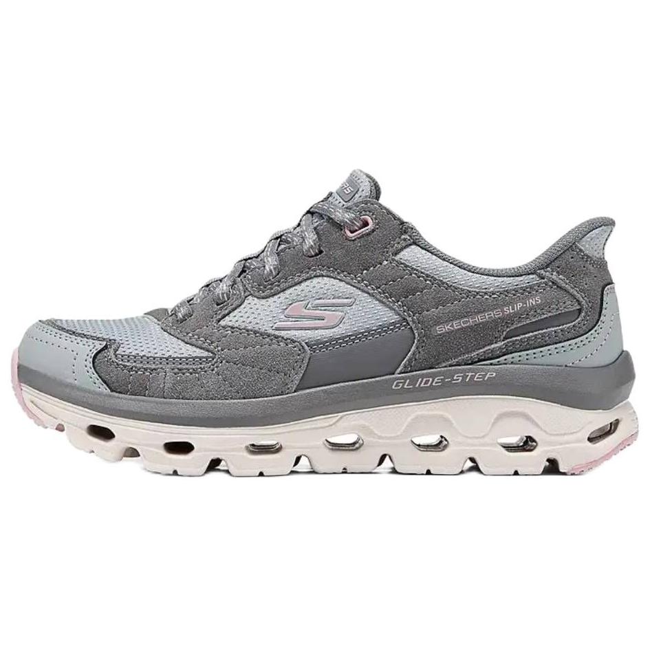 Skechers Glide Step Collection Low Top Casual Running Shoes Women's Gray