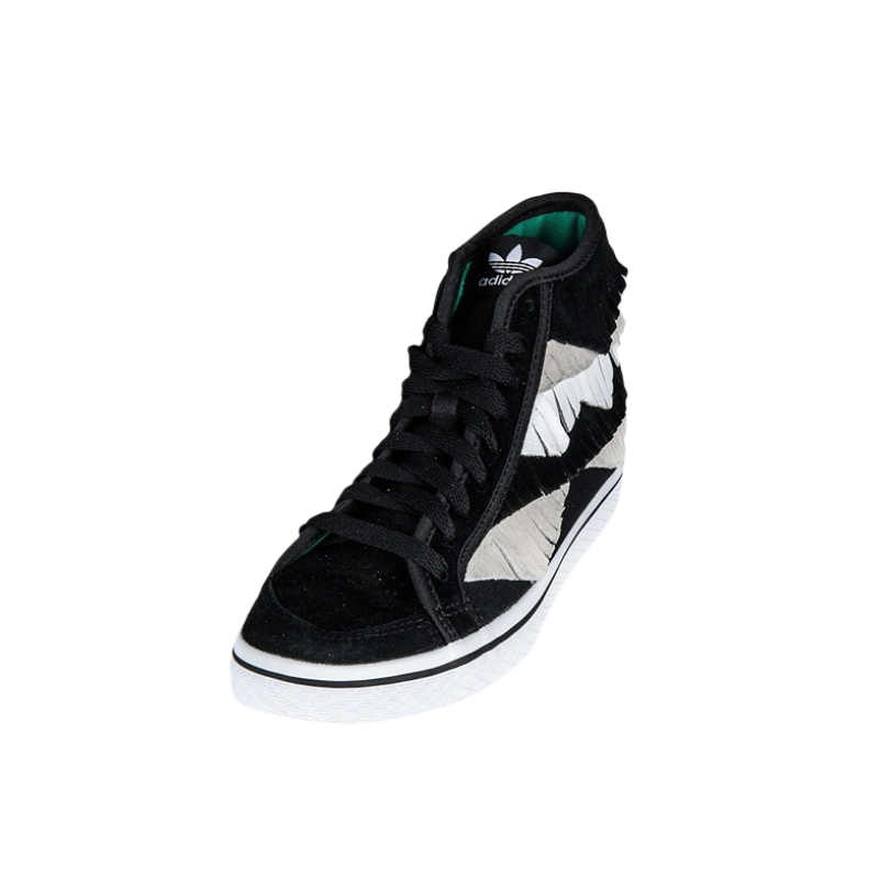 Adidas Originals Anti Slip Wear Resistant Mid Top Skateboard Shoes Women's Black
