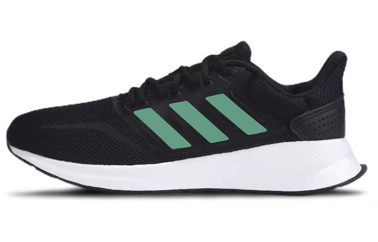 Adidas Runfalcon 1.0 Cushioning Anti-Slip Wear-Resistant Breathability Low-Top Casual Running Shoes Men's Black Green