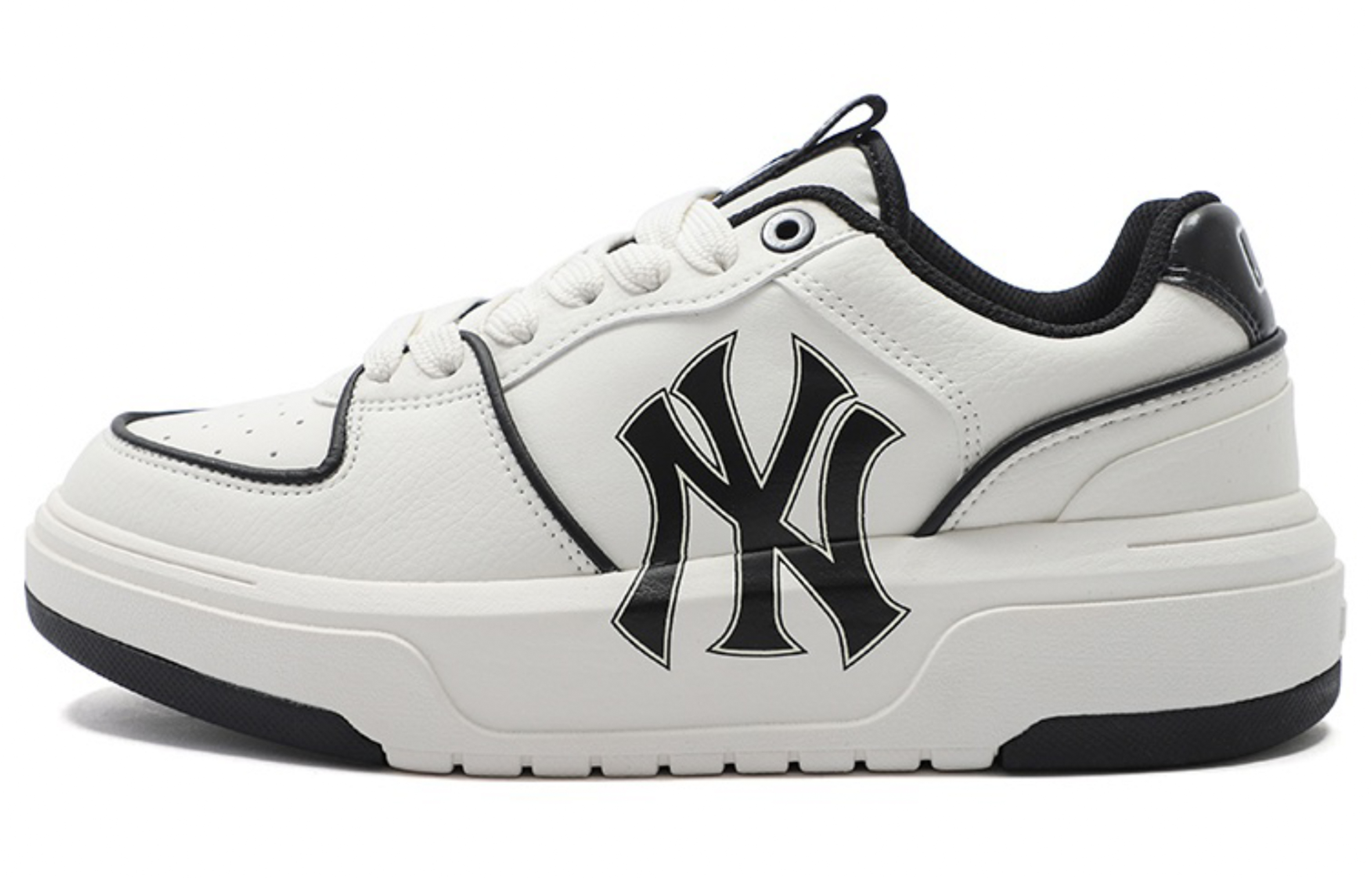 MLB Chunky Liner Heartfelt Manufacturing Wear-Resistant Height Increasing Low-Top Skateboard Shoes Unisex Pink White