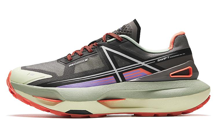 Anta Champion Series Cushioning Wear-Resistant Running Shoes Men's Gray Black