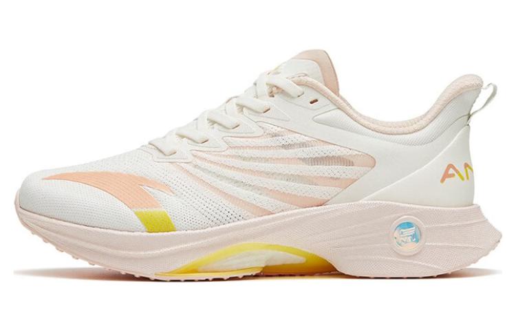 Anta MACH 3.0 Cushioning Anti-Slip And Wear-Resistant Low-Top Running Shoes Women's White Pink