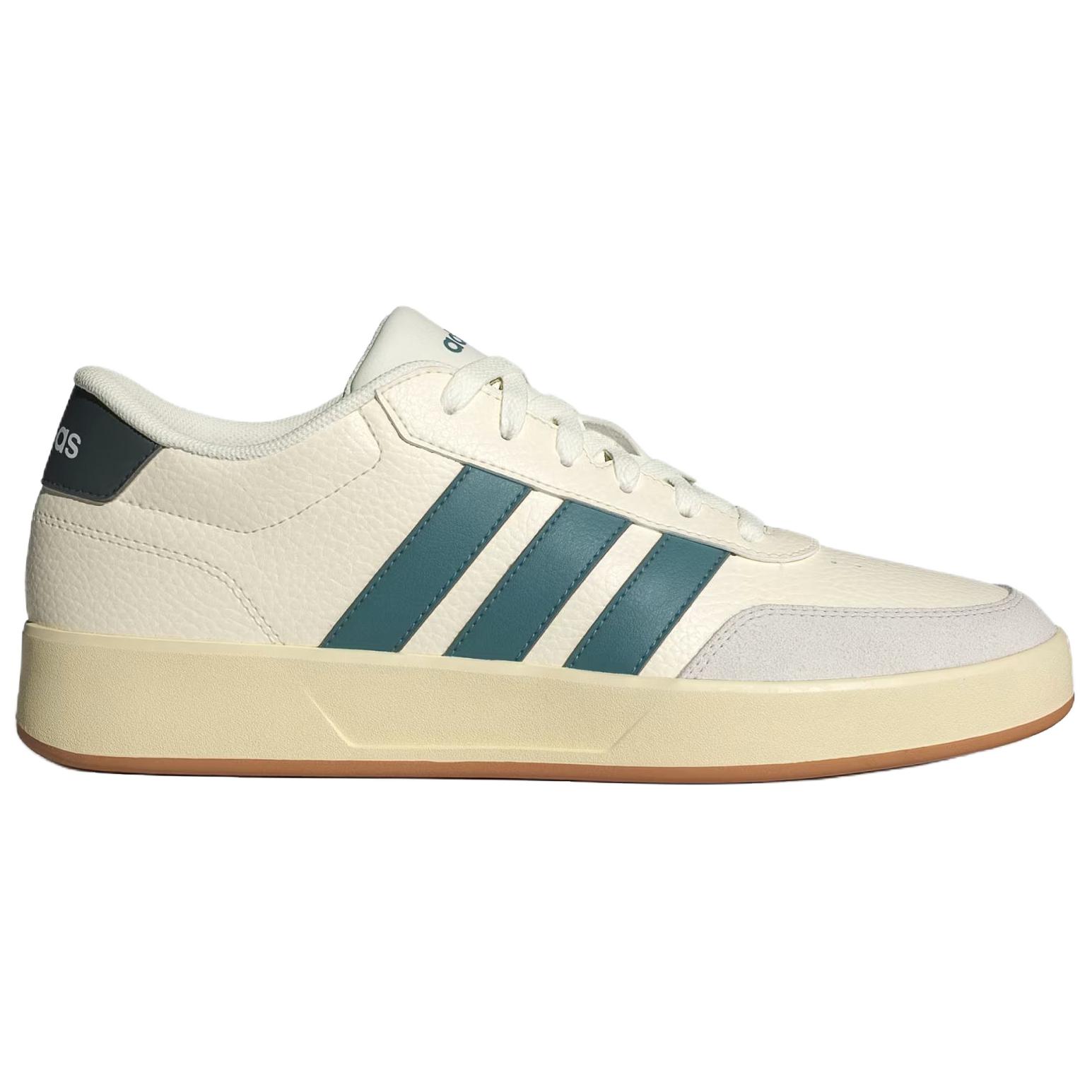Adidas BREAKNET 3.0 Skateboard Shoes Unisex Beige Green