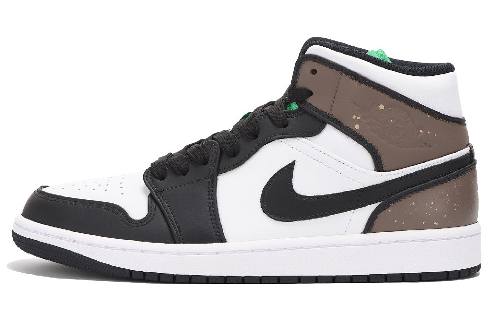 Jordan Air Jordan 1 Coverage Mid-Top Vintage Basketball Shoes Men's Black Brown