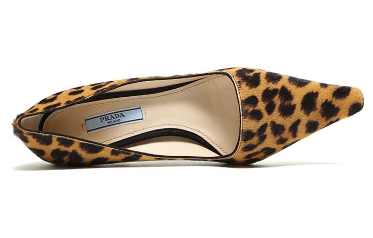PRADA Satin Pumps 'Leopard' Women's
