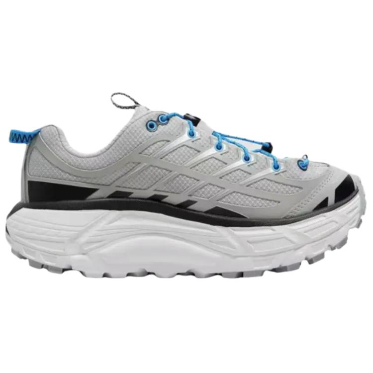 HOKA ONE ONE Mafate Three 2 Abrasion Resistant Low Top Trail Running Shoes Unisex Gray