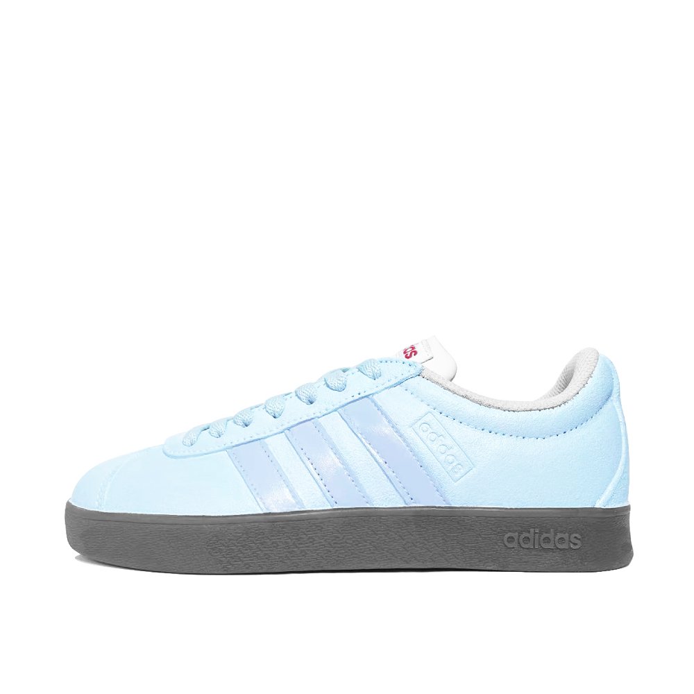 Adidas VL COURT 2.0 Light Blue Deep Scratch Coverage Quick Dry Lightweight Low Top Skateboard Shoes Unisex Blue